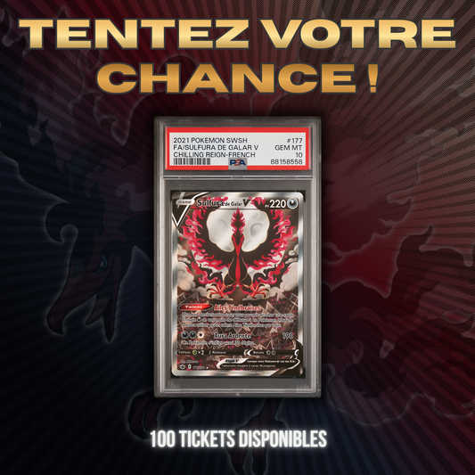 TICKET D'OR | Carte gradée Sulfura de Galar V 177/198 [PSA 10]